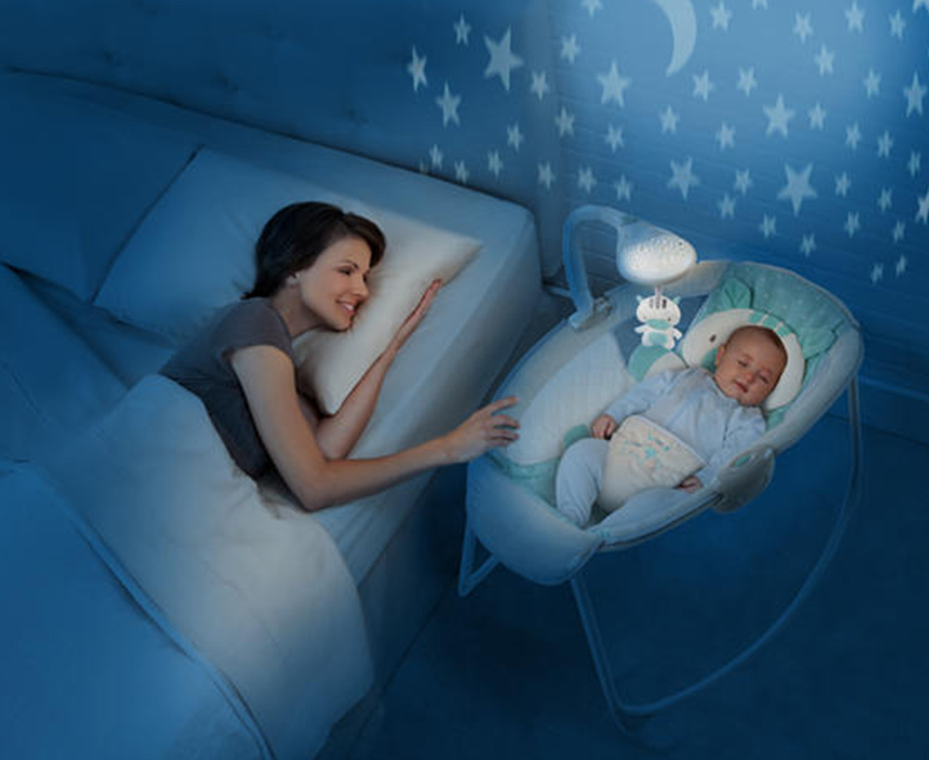 Ingenuity Moonlight Rocking Sleeper Zoo Zoo Zebra Multi eBay