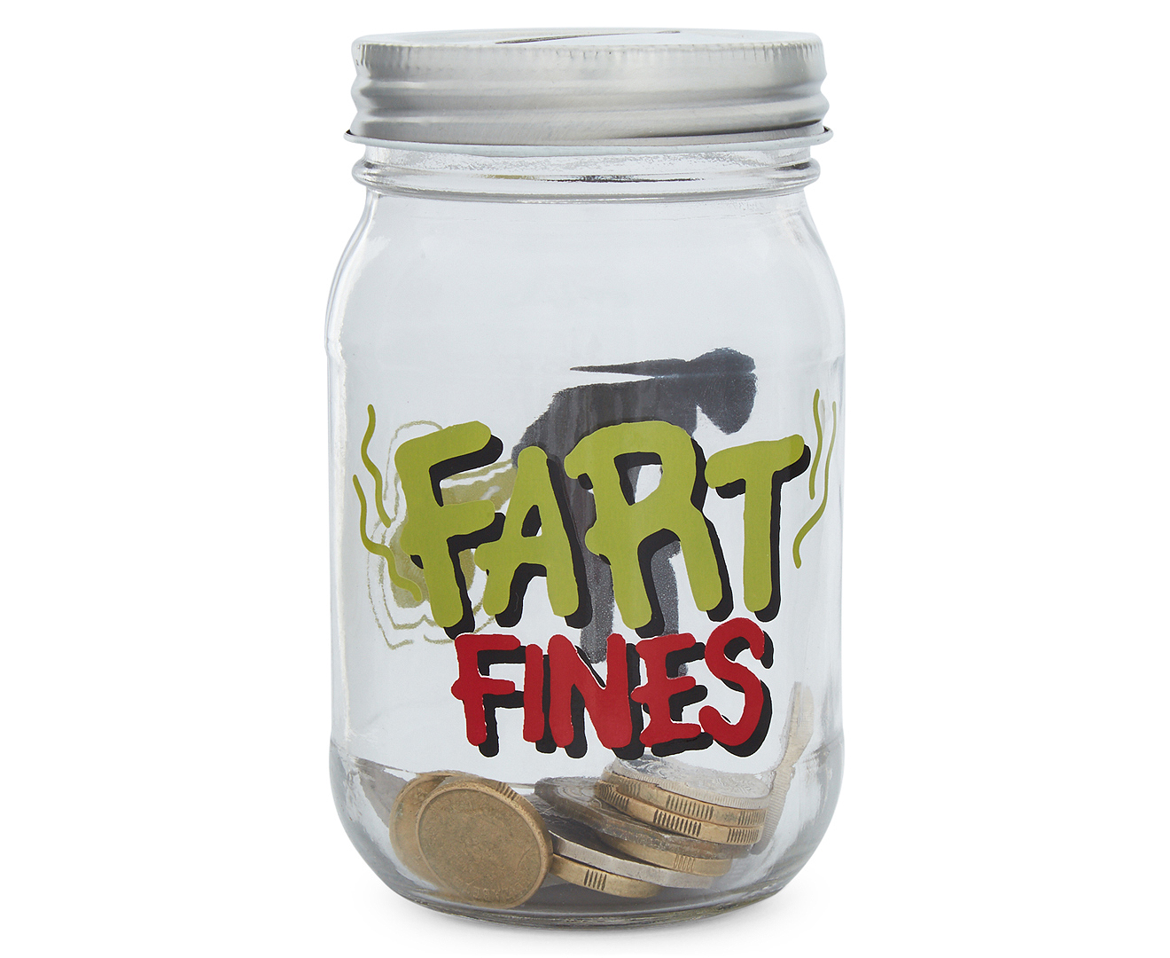 Fart Fines Mason Jar Clear Catchcomau