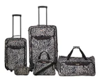 TAG Springfield 5-Piece Luggage Set - Black Print