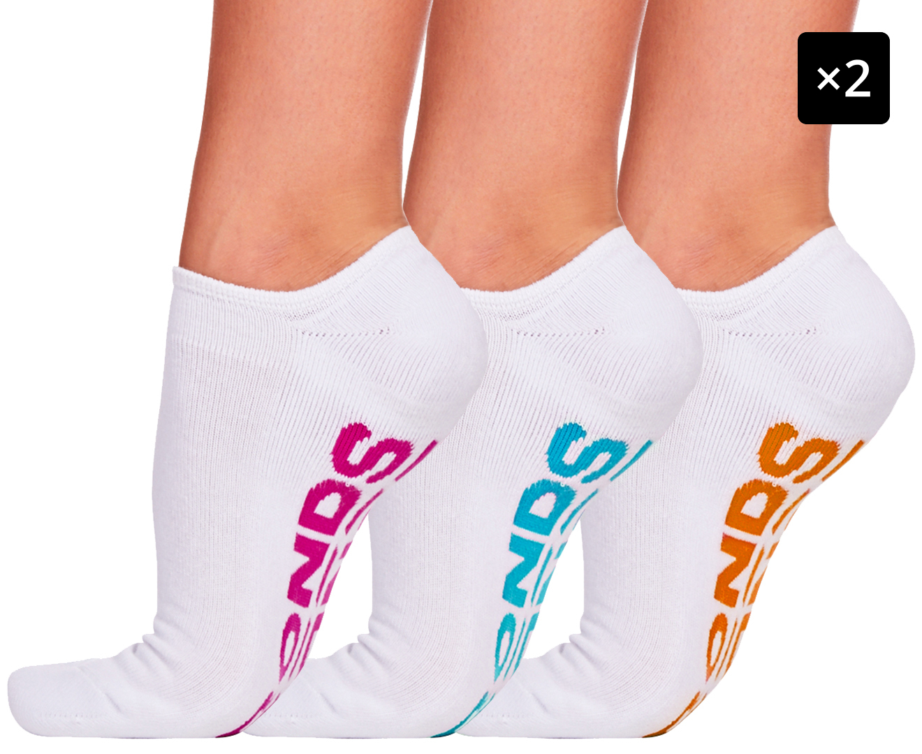 2 x Bonds Women's No Show Size 8-11 Socks 3-Pack- White | Scoopon Shopping