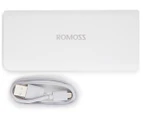 Romoss Sense 4 LED 10400mAh Powerbank - White