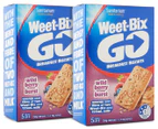 2 x Sanitarium Weet-Bix Go Breakfast Biscuits Wildberry 250g