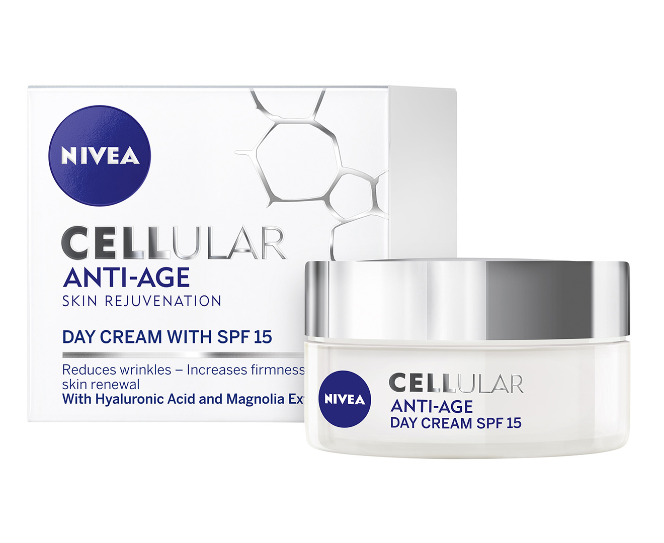 Nivea Cellular Anti-Age Day Cream w/ SPF 15 50mL | GroceryRun.com.au