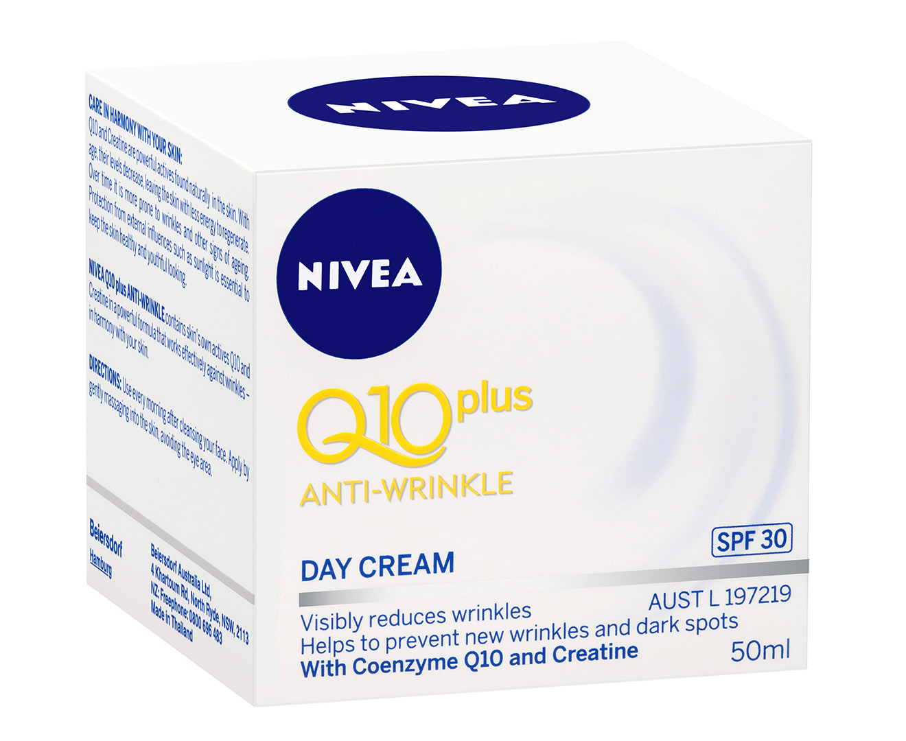 Nivea Q10 Plus Anti-Wrinkle Day Cream SPF 30 50mL | Catch.com.au