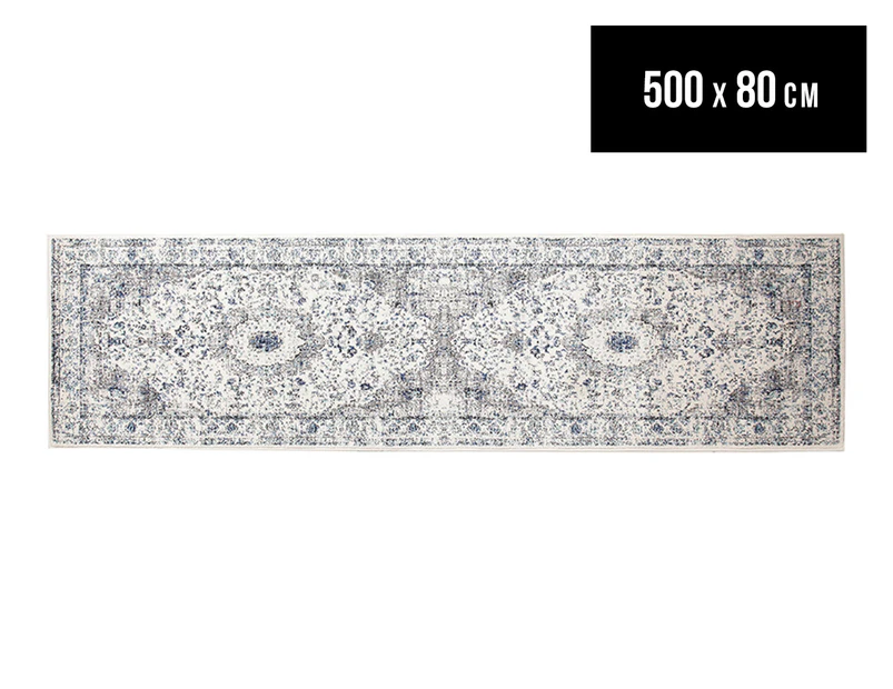 Rug Culture 500x80cm Marrakesh Runner Rug - Bone White