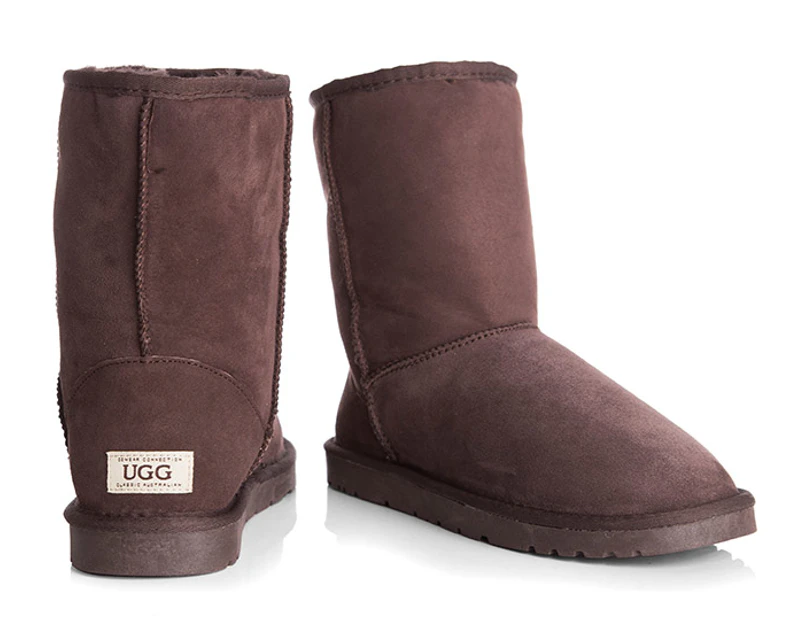 OZWEAR Connection Unisex Classic 3/4 Ugg Boot - Chocolate