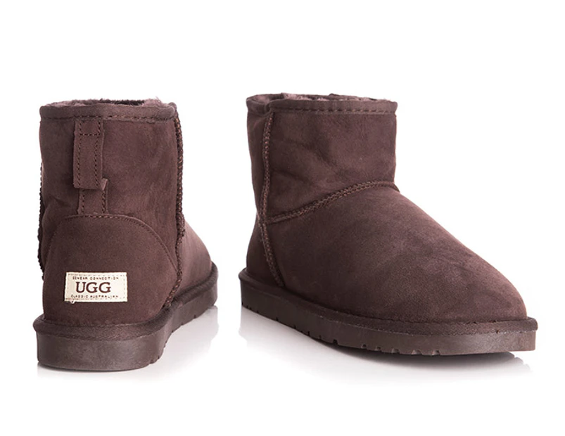 OZWEAR Connection Classic Mini Ugg Boot - Chocolate