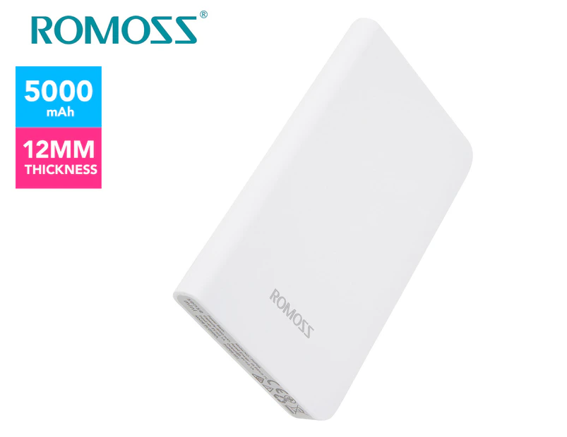 Romoss Sense Mini Powerbank 5000mAh Powerbank - White