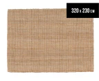 Rug Culture 320X230cm Maple & Elm Natural Fibre Chunky Knit Jute Rug - Natural