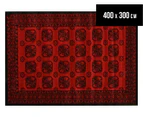 Rug Culture 400x300cm Traditional Bokhara Rug - Red/Black