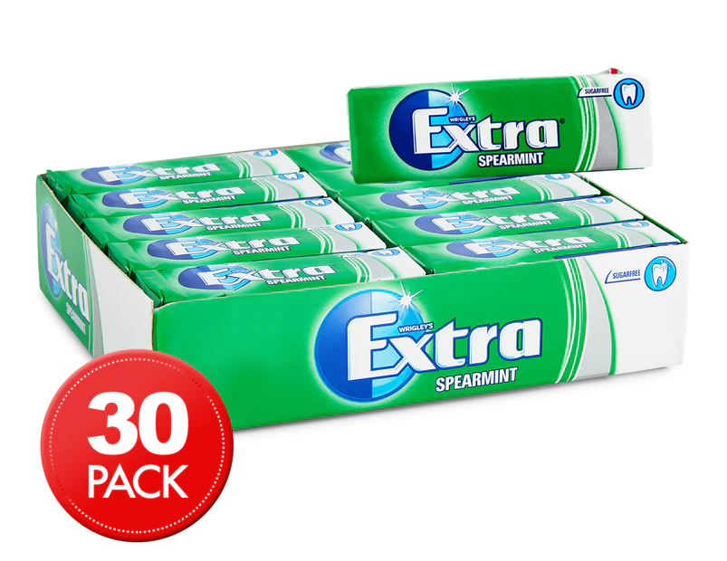 30 x Wrigley's Extra Spearmint Gum 14g