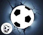 3D Deco Light Soccer Ball - Black/White