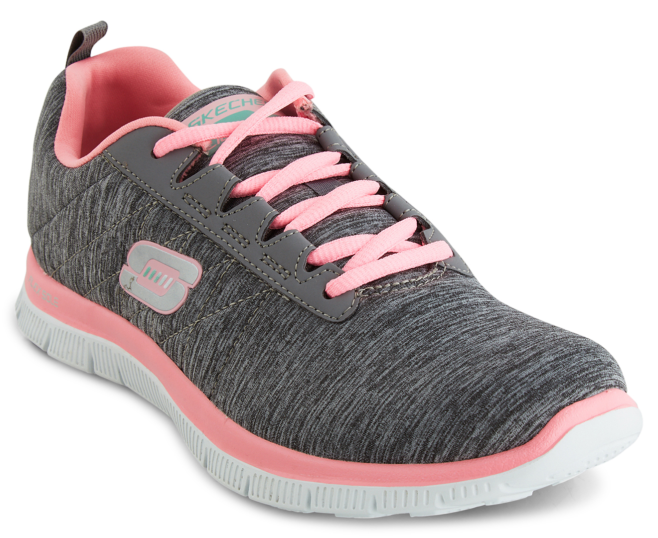 Skechers Women's Flex Appeal Next Generation Shoe - Grey/Pink | Great ...