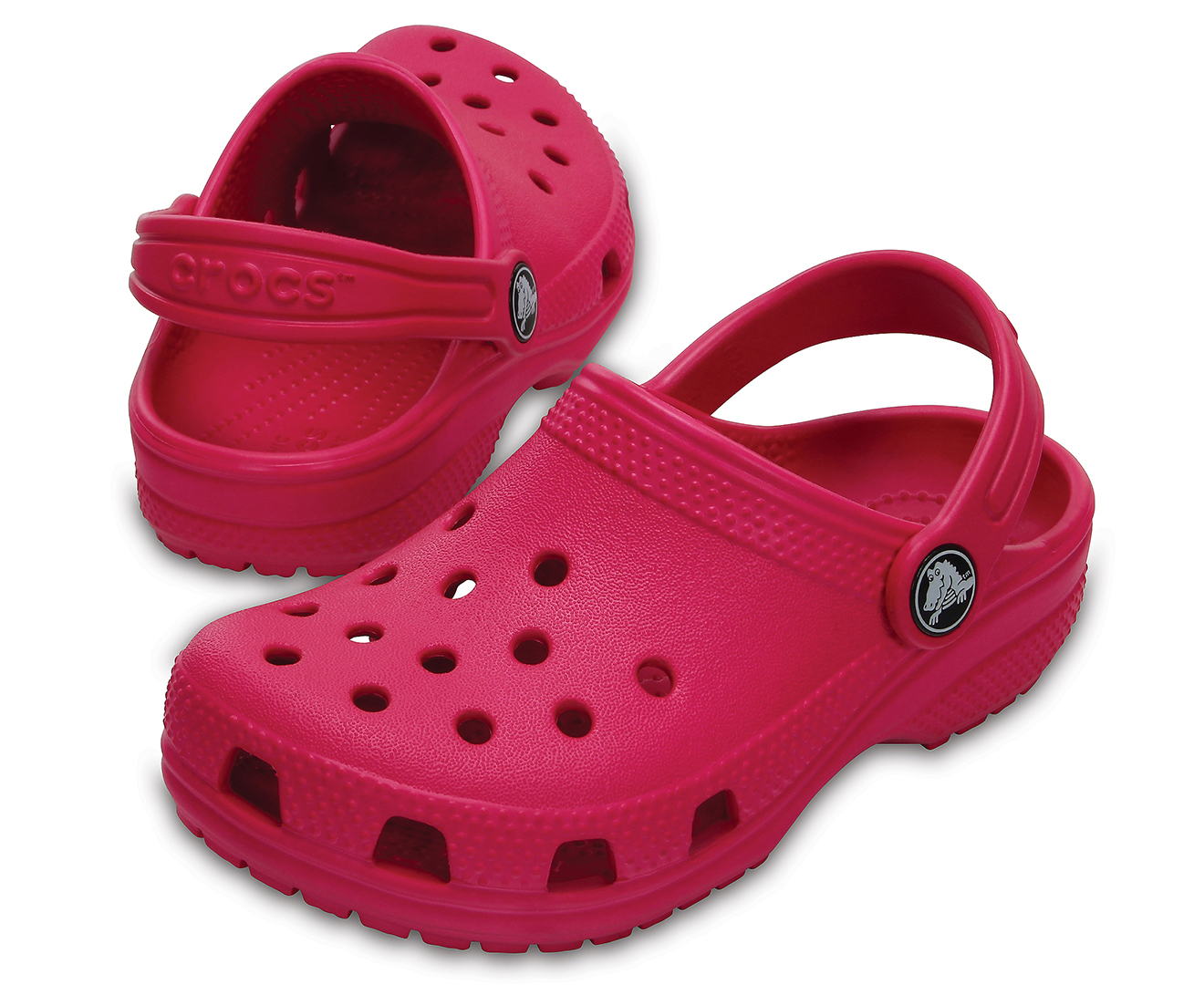 pink translucent crocs