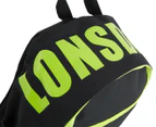 Lonsdale Kids' Mini Rider Backpack - Black/Lime Green