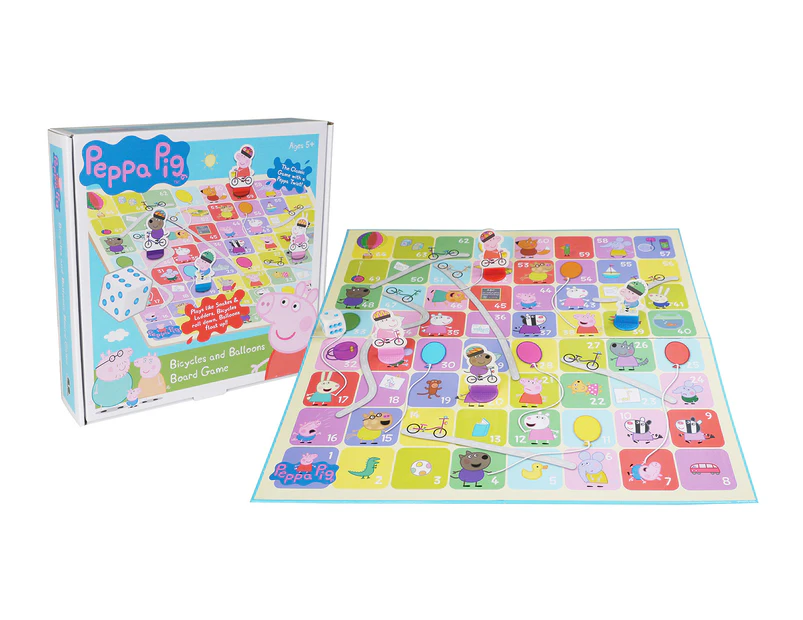 Peppa Pig Bicycles & Balloons Board Game  