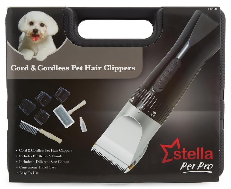 Cord & Cordless Pet Hair Clippers by stella