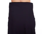 Stylecorp Women's Easyfit Stretch Longline Skirt - Navy