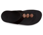 FitFlop Women's Petra Leather Sandal - Black