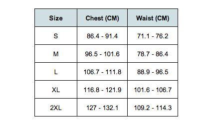 polo ralph lauren men's size chart