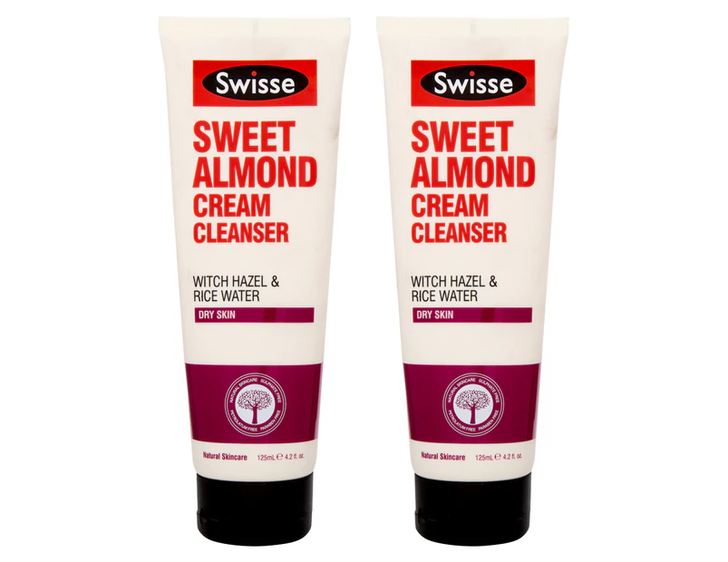 2 x Swisse Sweet Almond Cream Cleanser 125mL