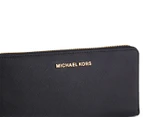 Michael Kors Travel Continental Wallet - Black