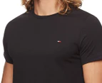 Tommy Hilfiger Men's Relaxed Fit Flag Crew Tee / T-Shirt / Tshirt - Black