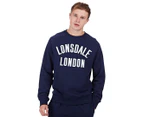 Lonsdale Men's Caden Sweater - Navy/White