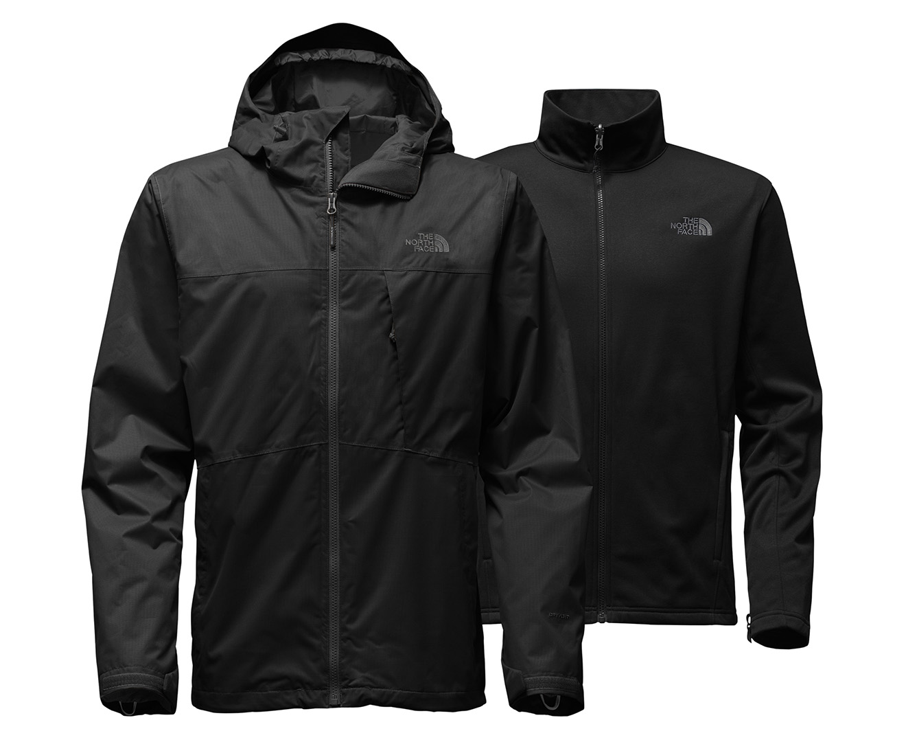 The North Face Men's Arrowood Triclimate Jacket + Fleece - Black ...