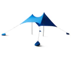 Beach Tent Sun Shelter w/ Carry Bag - Blue