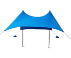 Beach Tent Sun Shelter w/ Carry Bag - Blue
