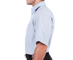 NNT Men's Short Sleeve Single Pocket Shirt - Blue