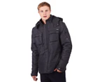 Russell Athletic Men's Quilted Puffa Jacket - Smoke