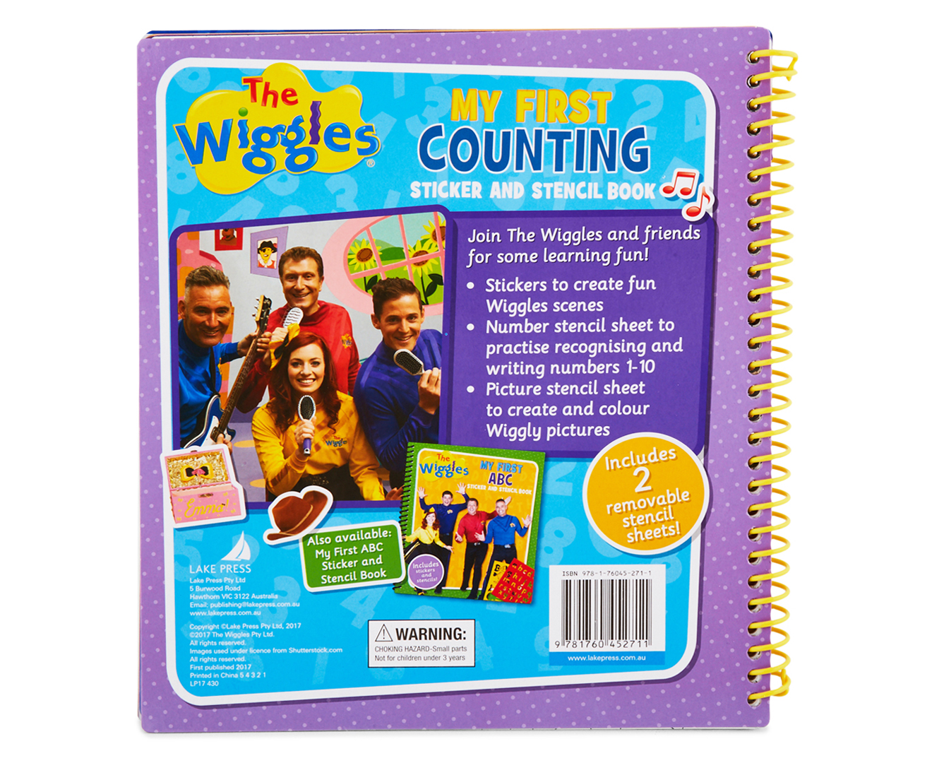 The Wiggles My First Counting Sticker And Stencil Book 9781760452711 Ebay