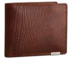 Tosca Large 12-Card Two Tone Leather Flip ID Wallet - Brown