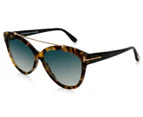 Tom Ford Livia Sunglasses - Havana/Turquoise