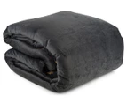 J.Elliot 260x220cm Bim Beri Quilted Bedspread - Charcoal