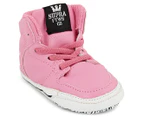 Supra Toddler Crib Vaider Shoe - Pink/White