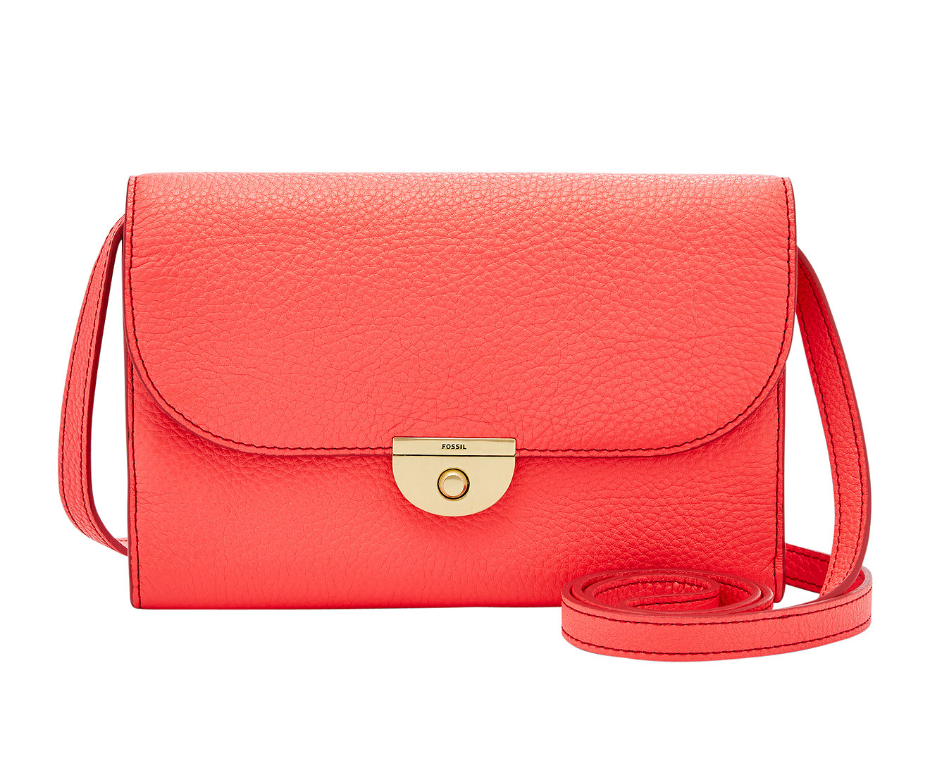 Fossil Margot Crossbody - Neon Coral | Catch.co.nz