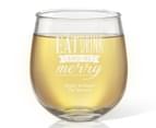 4 x Personalised Stemless Wine Glass 495mL 2