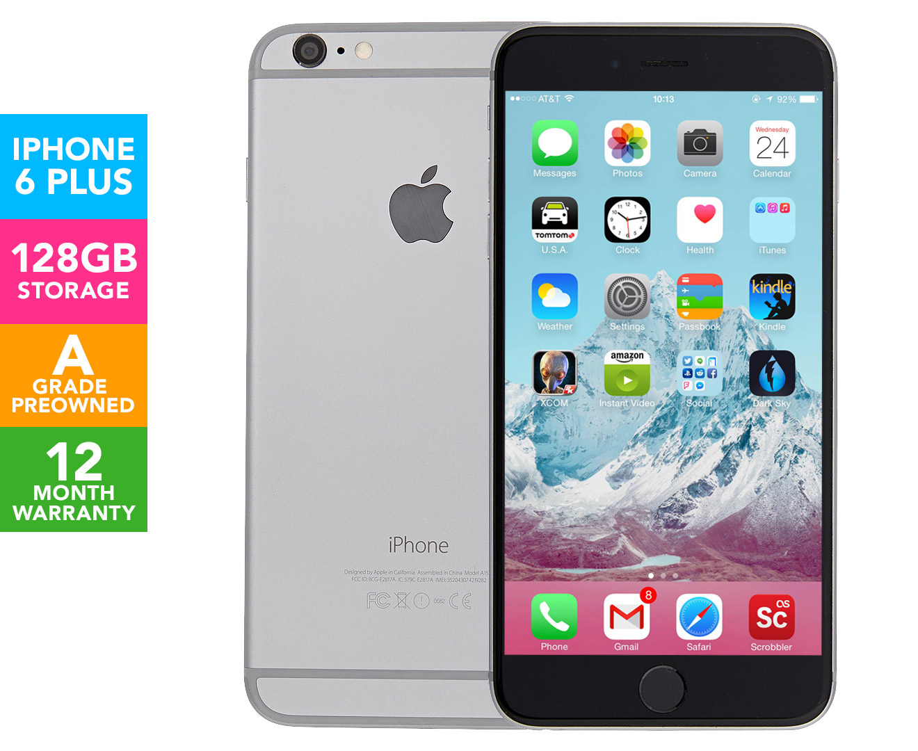 iPhone 6 Space Gray 128 GB au - スマートフォン本体