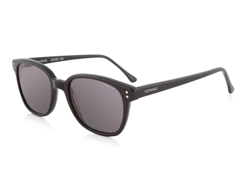Komono Renee Sunglasses - Glossy Black/Grey