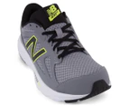 New Balance Men's Wide Fit  490v4 Running Shoe - Grey/Black/Lime