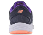 New Balance Women's Wide Fit 490v4 Running Shoe - Thunder/Violet/Bleached Sunrise
