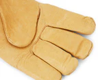 Boss Large Insulated Pigskin Leather Palm Work Gloves - Yellow/Cream