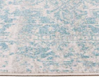 Tapestry Contemporary Easy Care Cairo 400x300cm Rug - Bone White/Blue