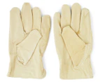 Boss Women's Large Leather Gardening Gloves - Cream