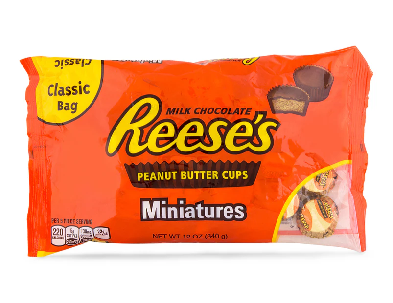 Reese's Peanut Butter Cups Miniatures Classic Bag 340g