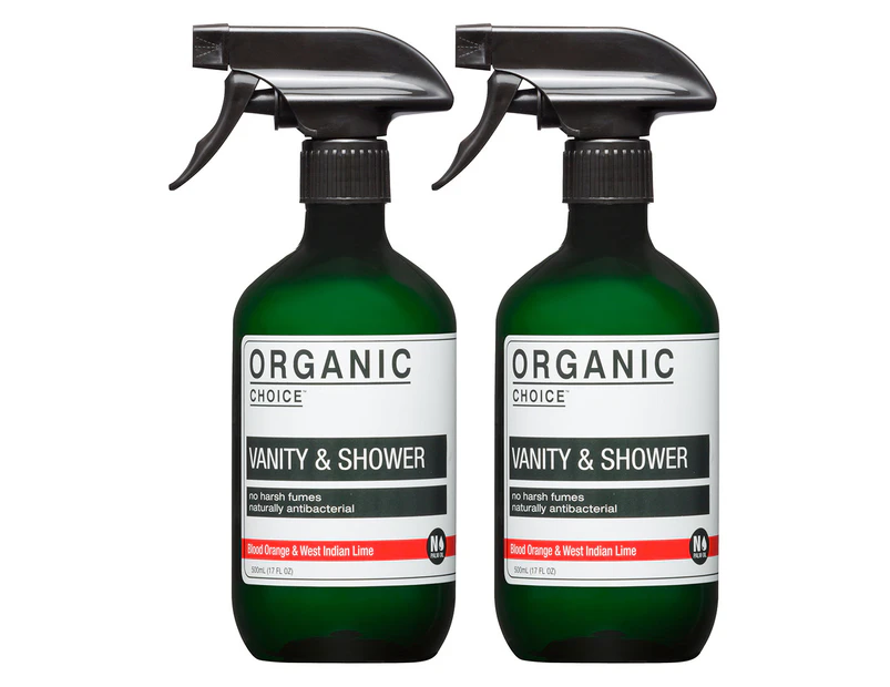 Organic Choice Vanity & Shower Cleaner Blood Orange & West Indian Lime 500mL