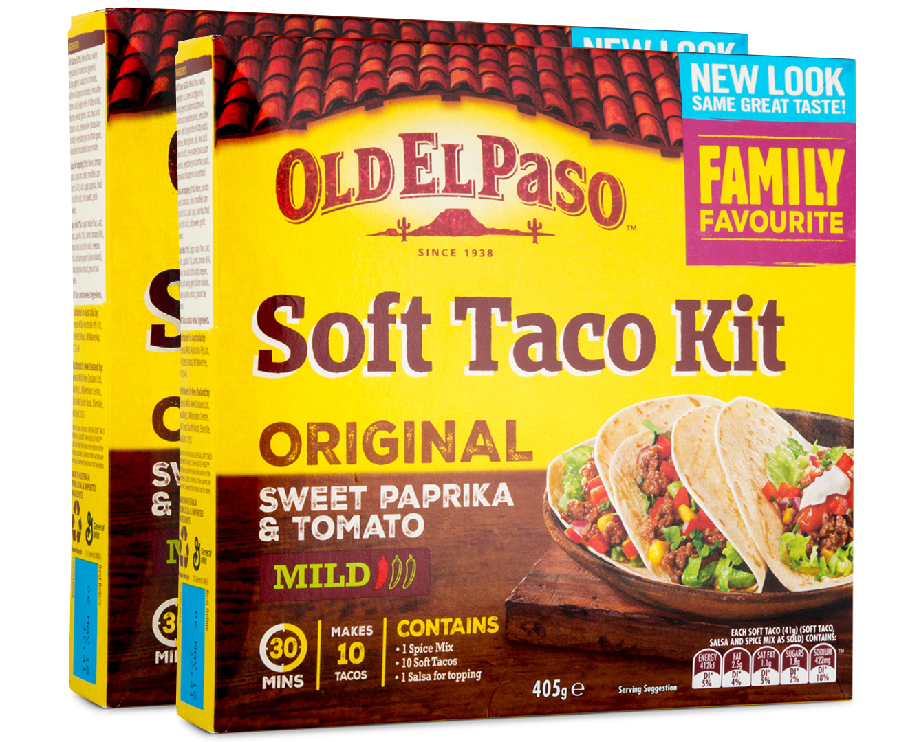 Old El Paso Soft Taco Kit Instructions 4268